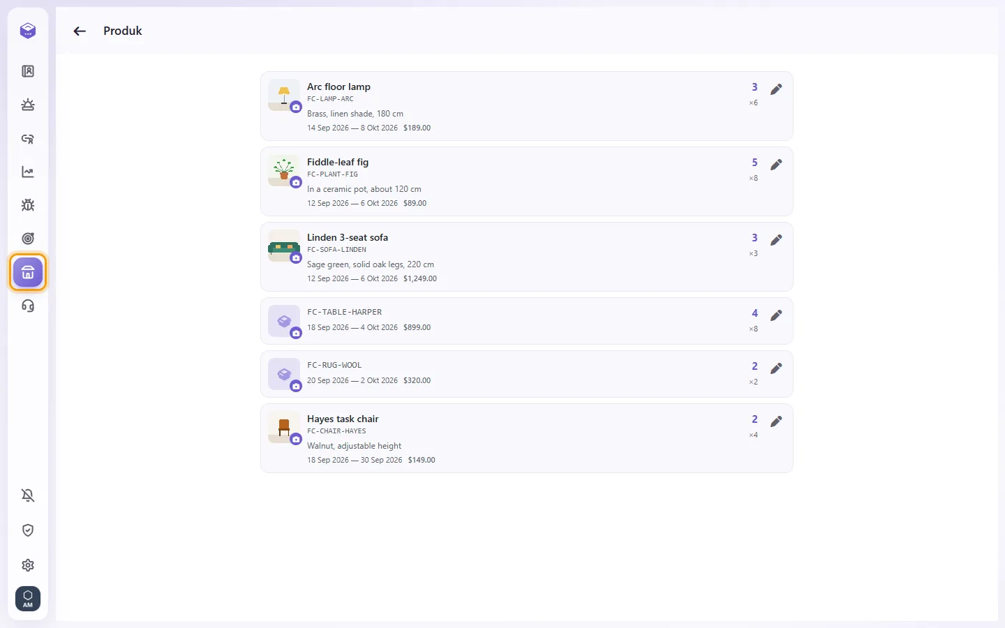 To open Products: "Products" marked on the screen in SyBox