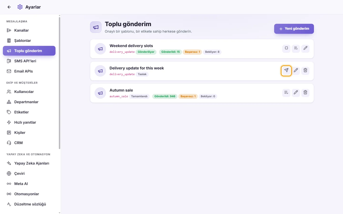 To start sending: "Start sending" marked on the screen in SyBox